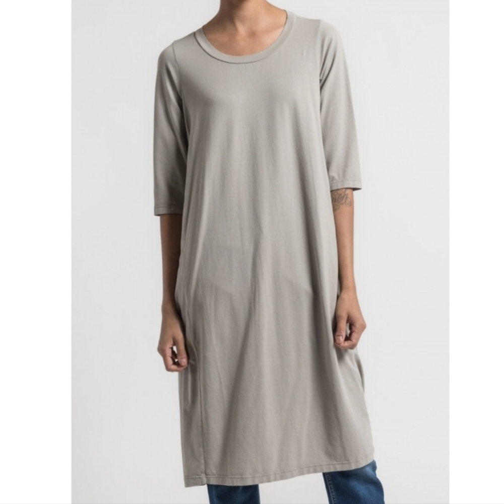 Labo.Art Abito Coro Opera Cotton Dress in Greige